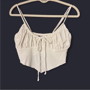 Urban Outfitters Cream Crop Top